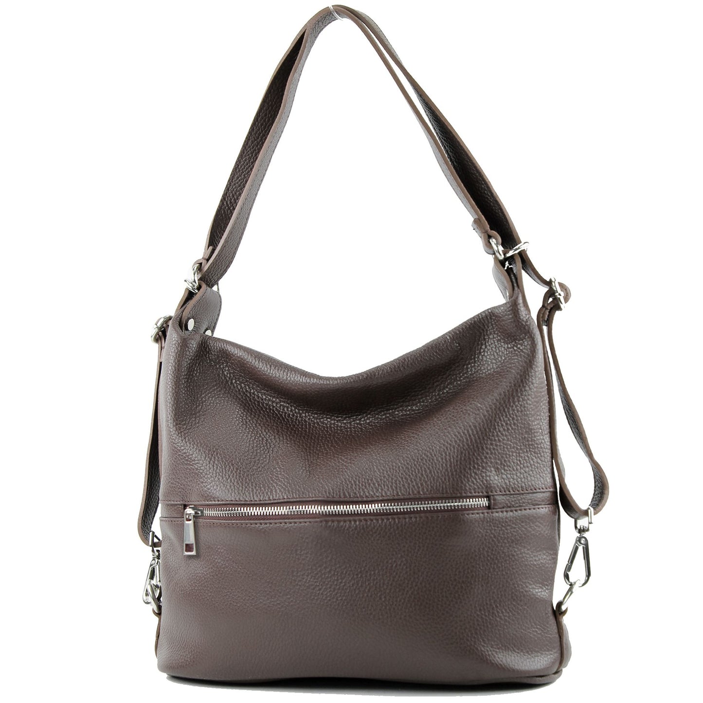 modamoda de T189 Damen Leder Rucksack Damentasche 2in1 handmade in Italy