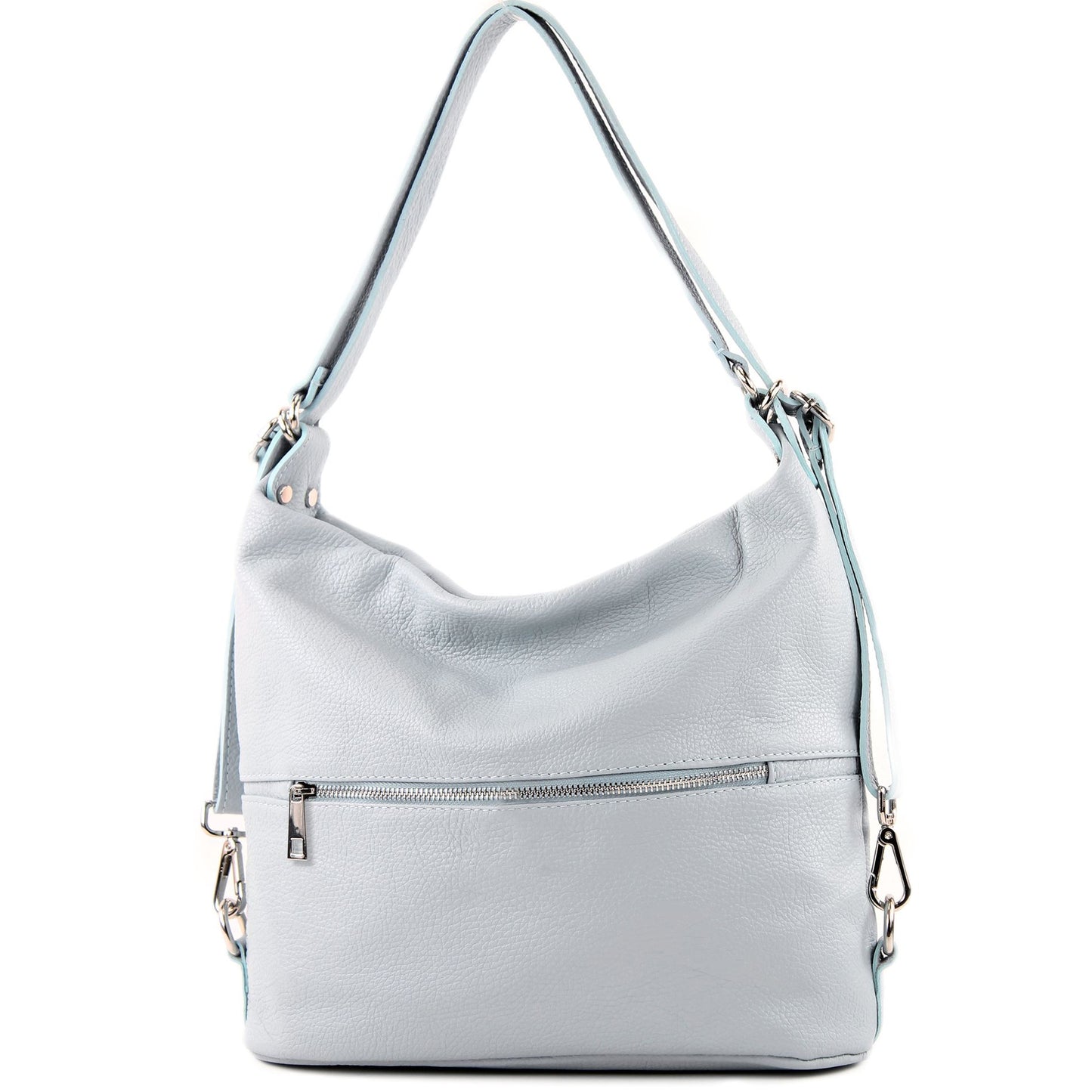 modamoda de T189 Damen Leder Rucksack Damentasche 2in1 handmade in Italy