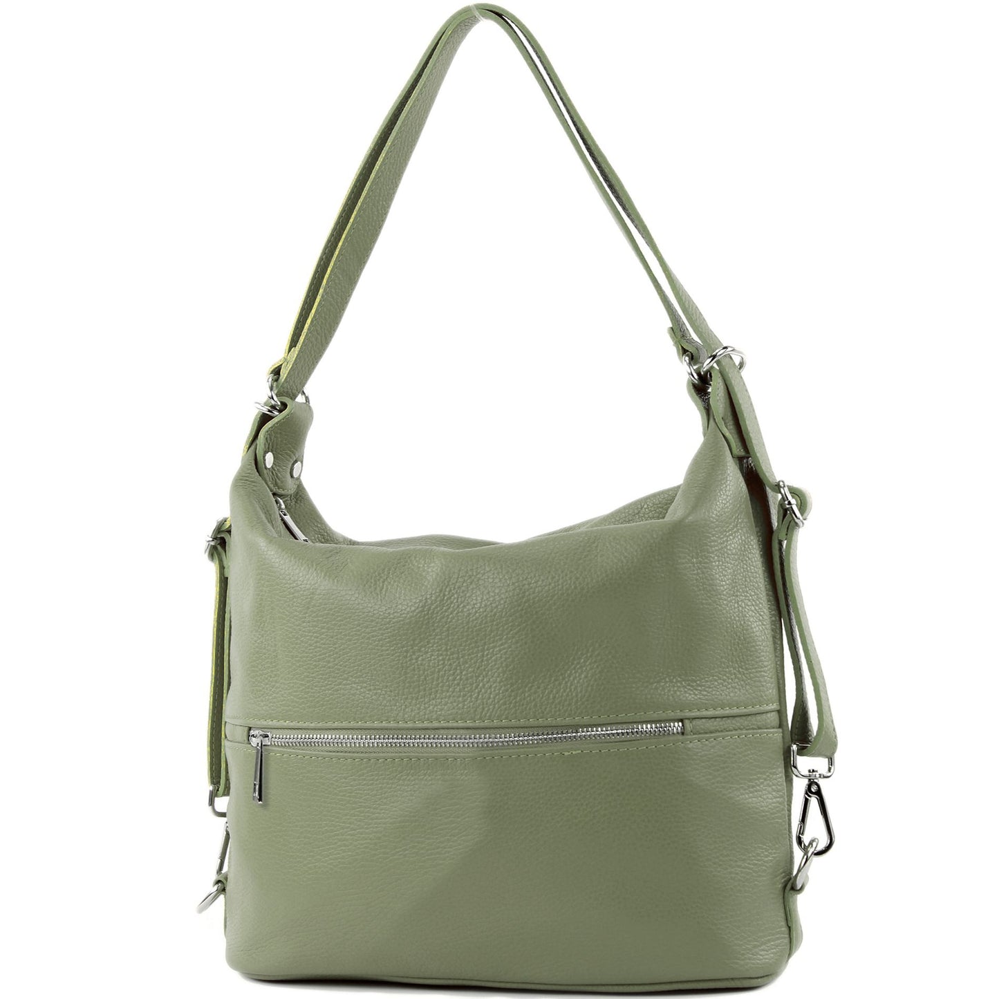 modamoda de T189 Damen Leder Rucksack Damentasche 2in1 handmade in Italy