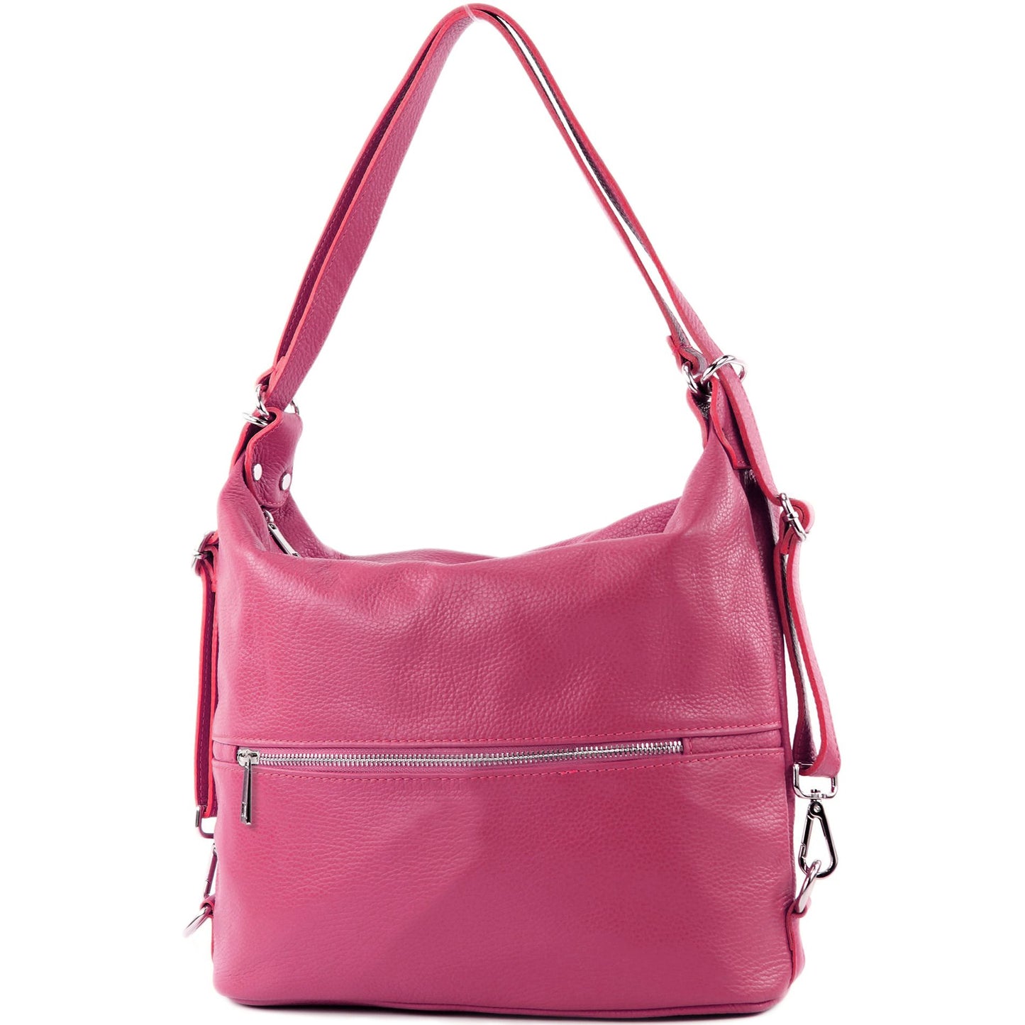 modamoda de T189 Damen Leder Rucksack Damentasche 2in1 handmade in Italy