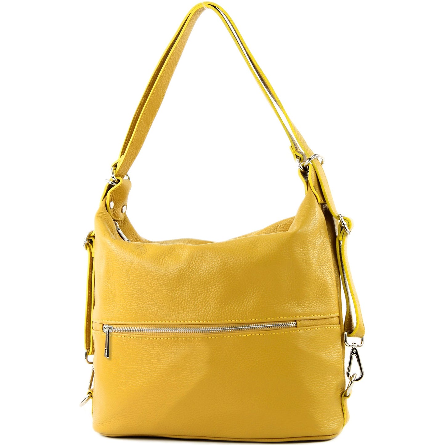 modamoda de T189 Damen Leder Rucksack Damentasche 2in1 handmade in Italy