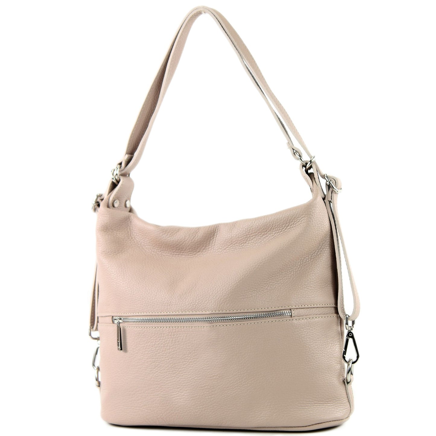 modamoda de T189 Damen Leder Rucksack Damentasche 2in1 handmade in Italy