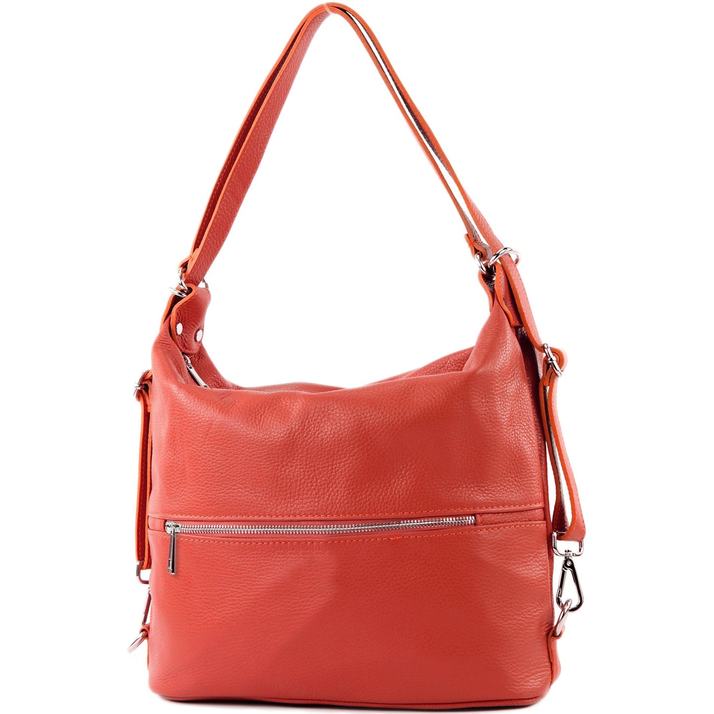 modamoda de T189 Damen Leder Rucksack Damentasche 2in1 handmade in Italy