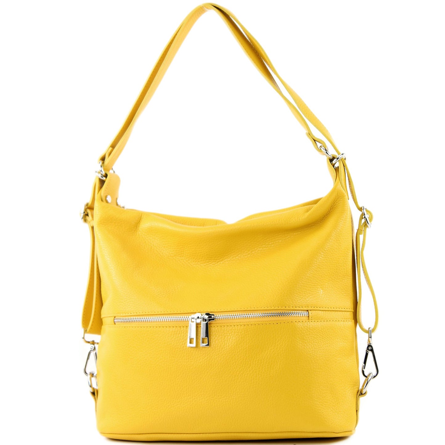 modamoda de T189 Damen Leder Rucksack Damentasche 2in1 handmade in Italy