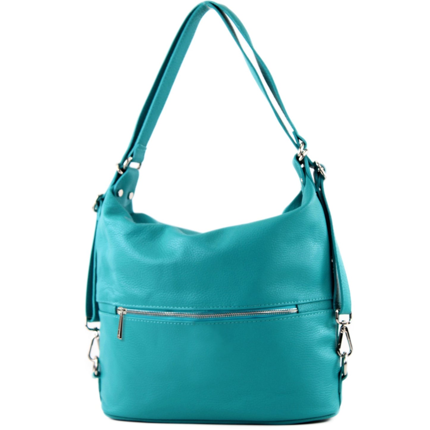 modamoda de T189 Damen Leder Rucksack Damentasche 2in1 handmade in Italy