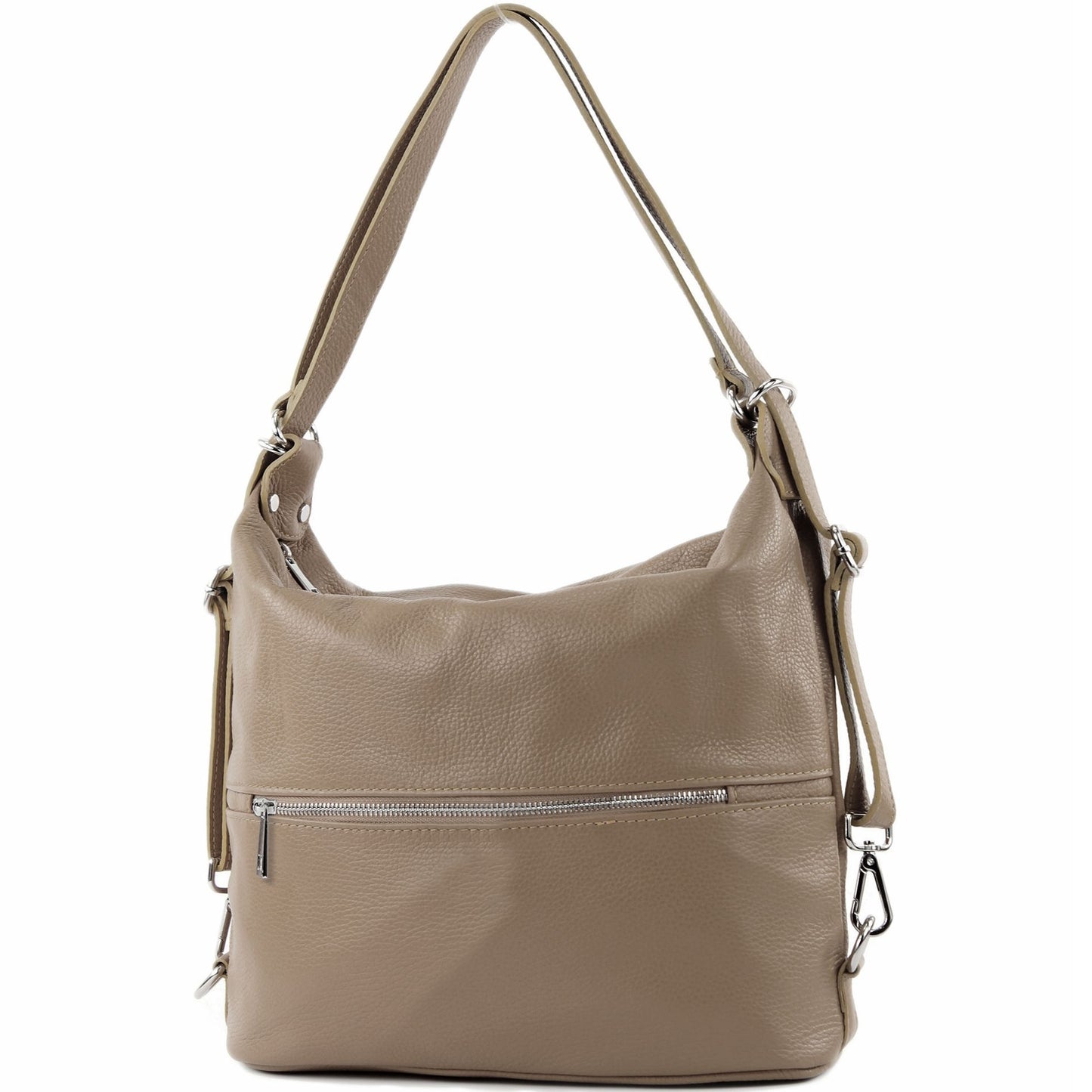 modamoda de T189 Damen Leder Rucksack Damentasche 2in1 handmade in Italy
