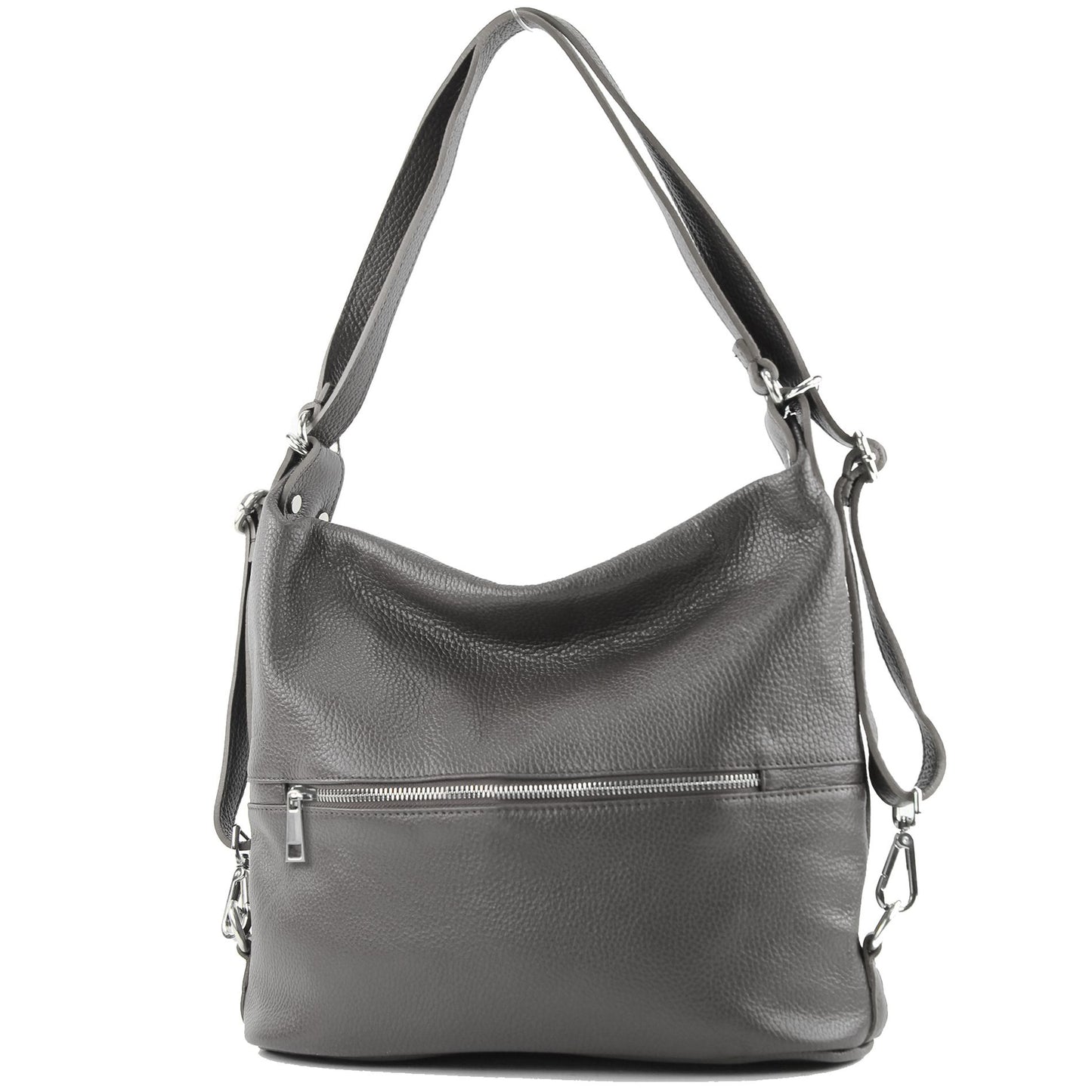 modamoda de T189 Damen Leder Rucksack Damentasche 2in1 handmade in Italy
