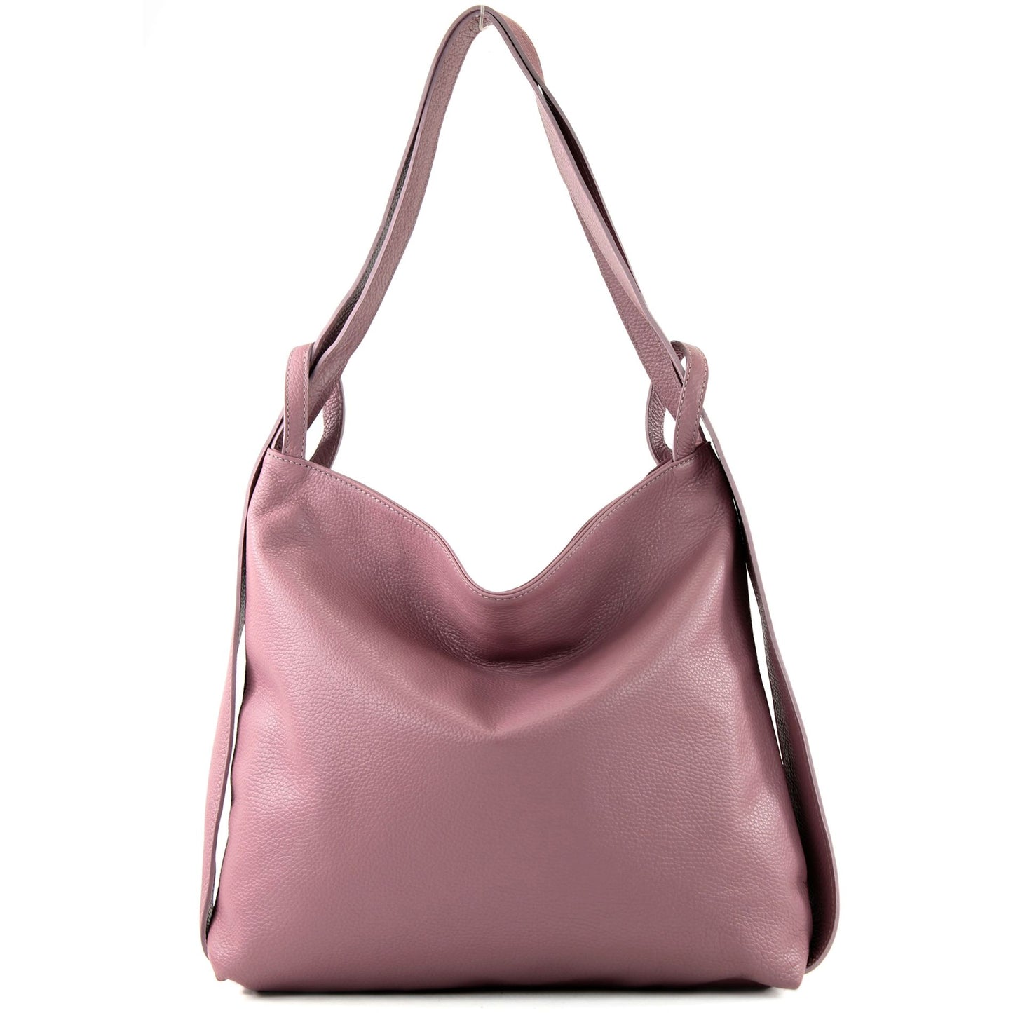 modamoda de T192 Damen Leder Rucksack Schultertasche 2in1 handmade in Italy