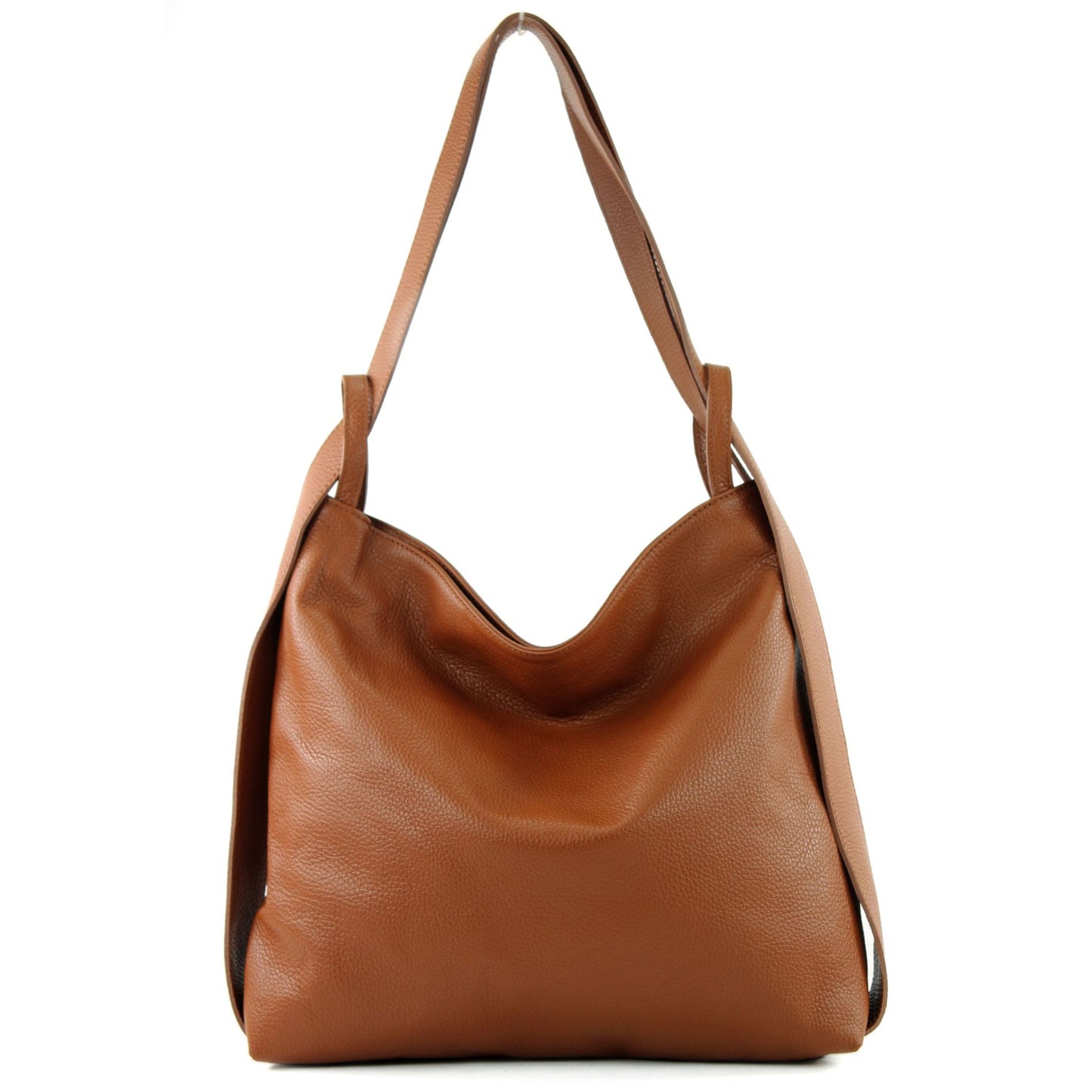 modamoda de T192 Damen Leder Rucksack Schultertasche 2in1 handmade in Italy