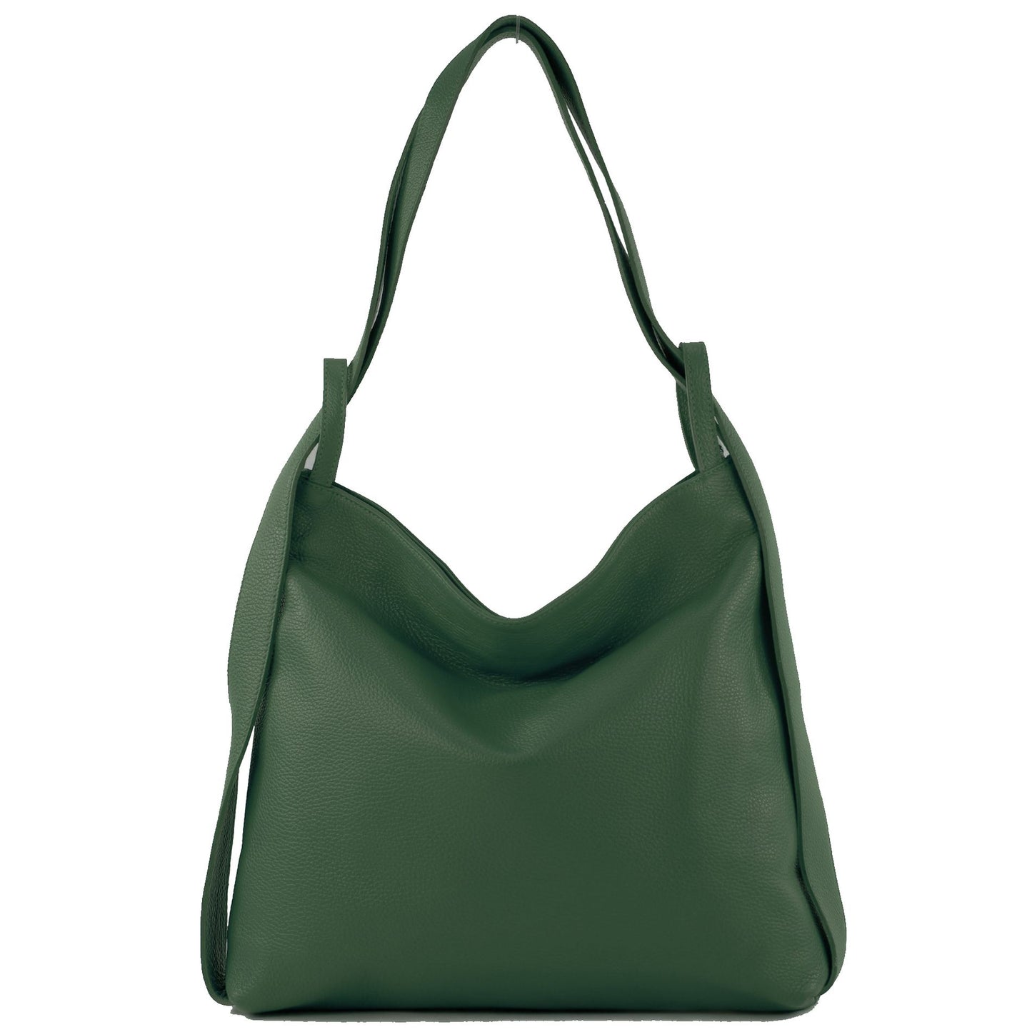 modamoda de T192 Damen Leder Rucksack Schultertasche 2in1 handmade in Italy