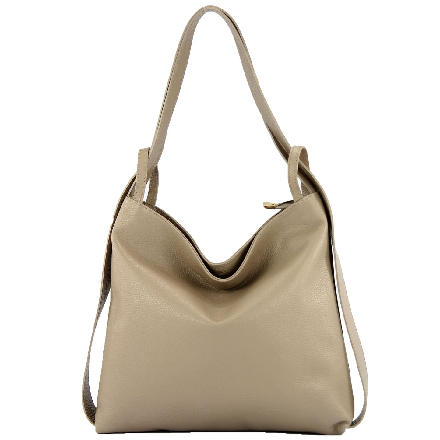 modamoda de T192 Damen Leder Rucksack Schultertasche 2in1 handmade in Italy