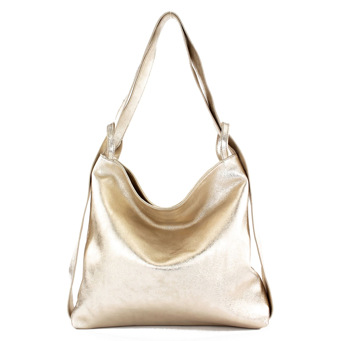 modamoda de T192 Damen Leder Rucksack Schultertasche 2in1 handmade in Italy