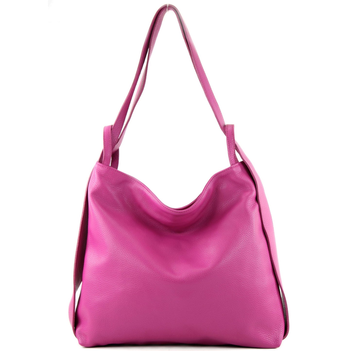 modamoda de T192 Damen Leder Rucksack Schultertasche 2in1 handmade in Italy