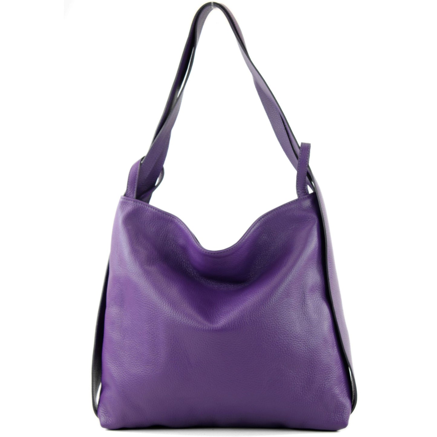 modamoda de T192 Damen Leder Rucksack Schultertasche 2in1 handmade in Italy