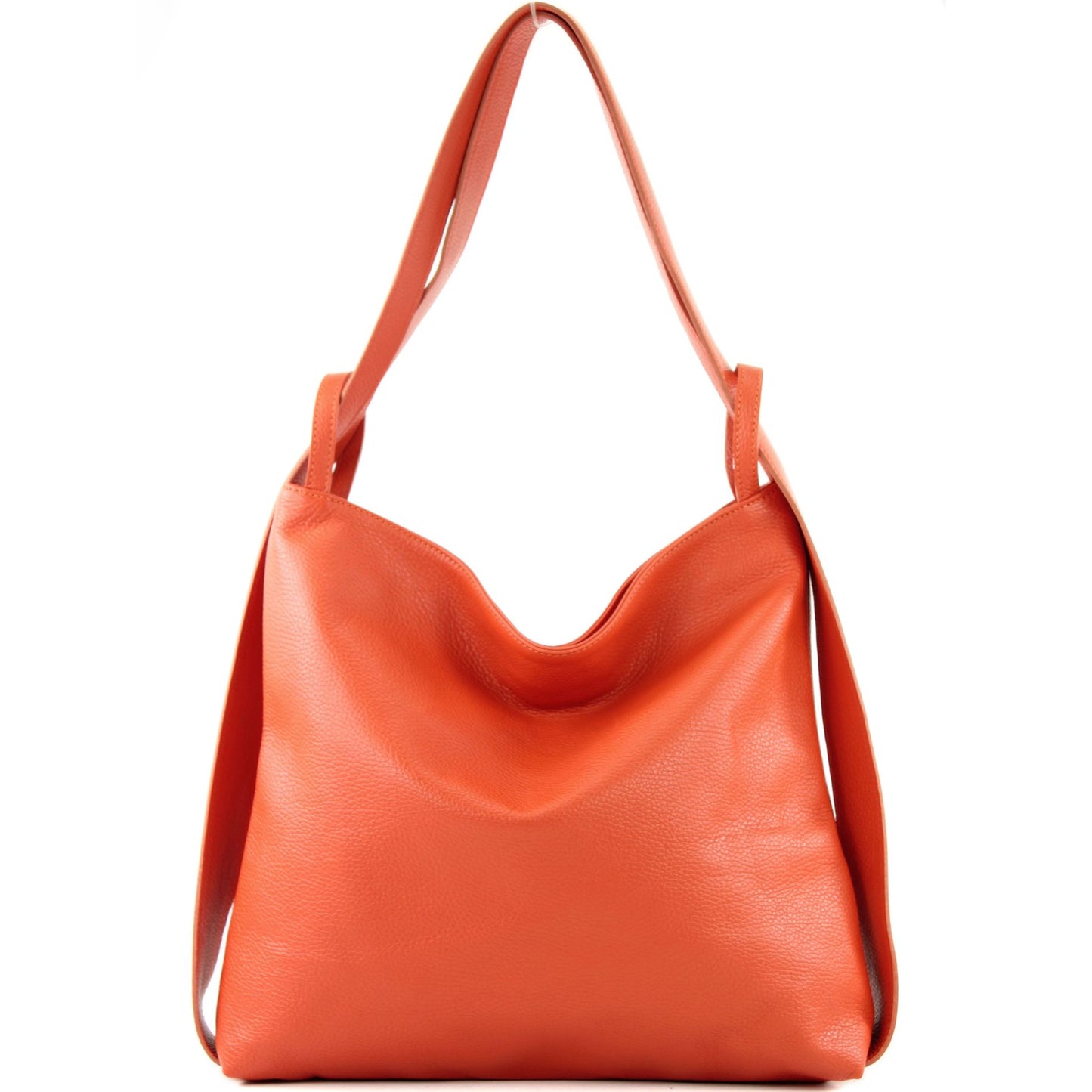 modamoda de T192 Damen Leder Rucksack Schultertasche 2in1 handmade in Italy