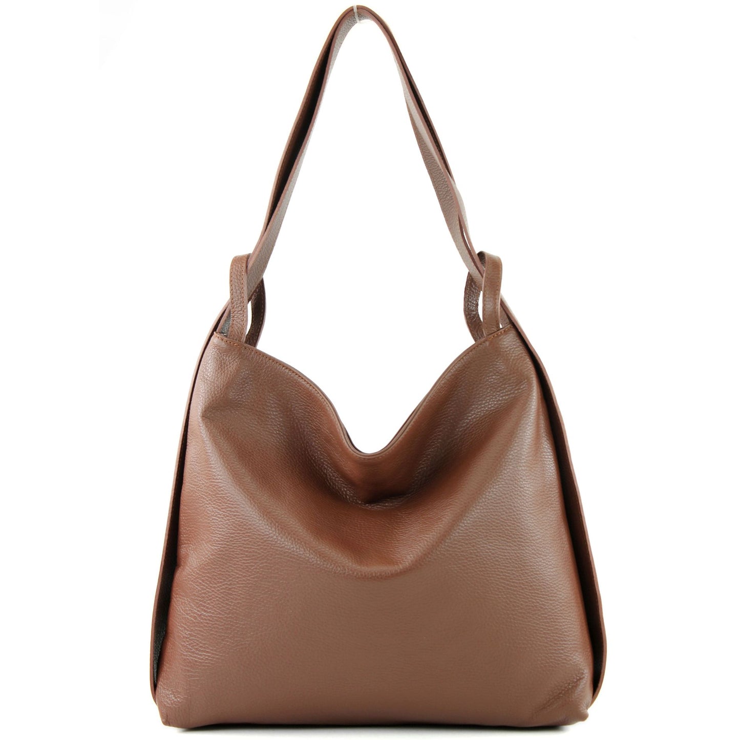 modamoda de T192 Damen Leder Rucksack Schultertasche 2in1 handmade in Italy