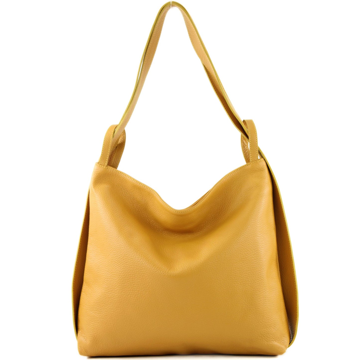 modamoda de T192 Damen Leder Rucksack Schultertasche 2in1 handmade in Italy