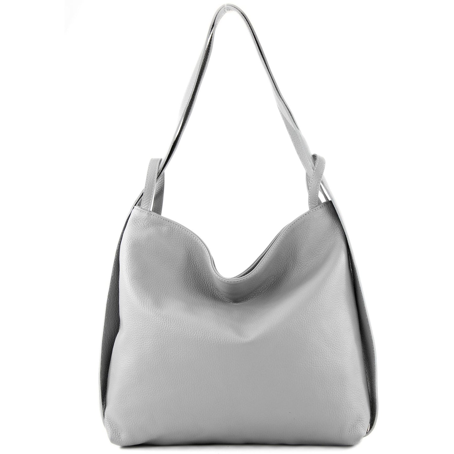 modamoda de T192 Damen Leder Rucksack Schultertasche 2in1 handmade in Italy