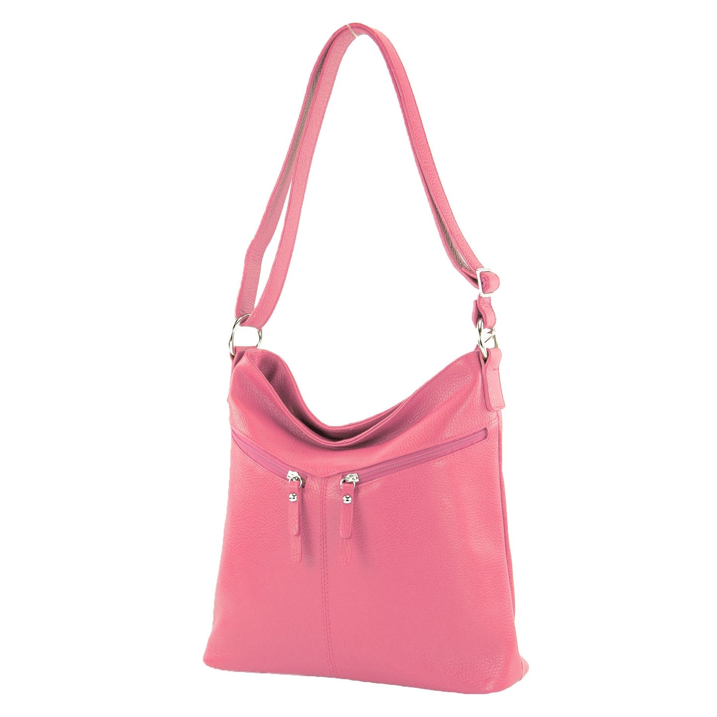 modamoda de T196 Damen Leder Schultertasche Umhängetasche handmade in Italy