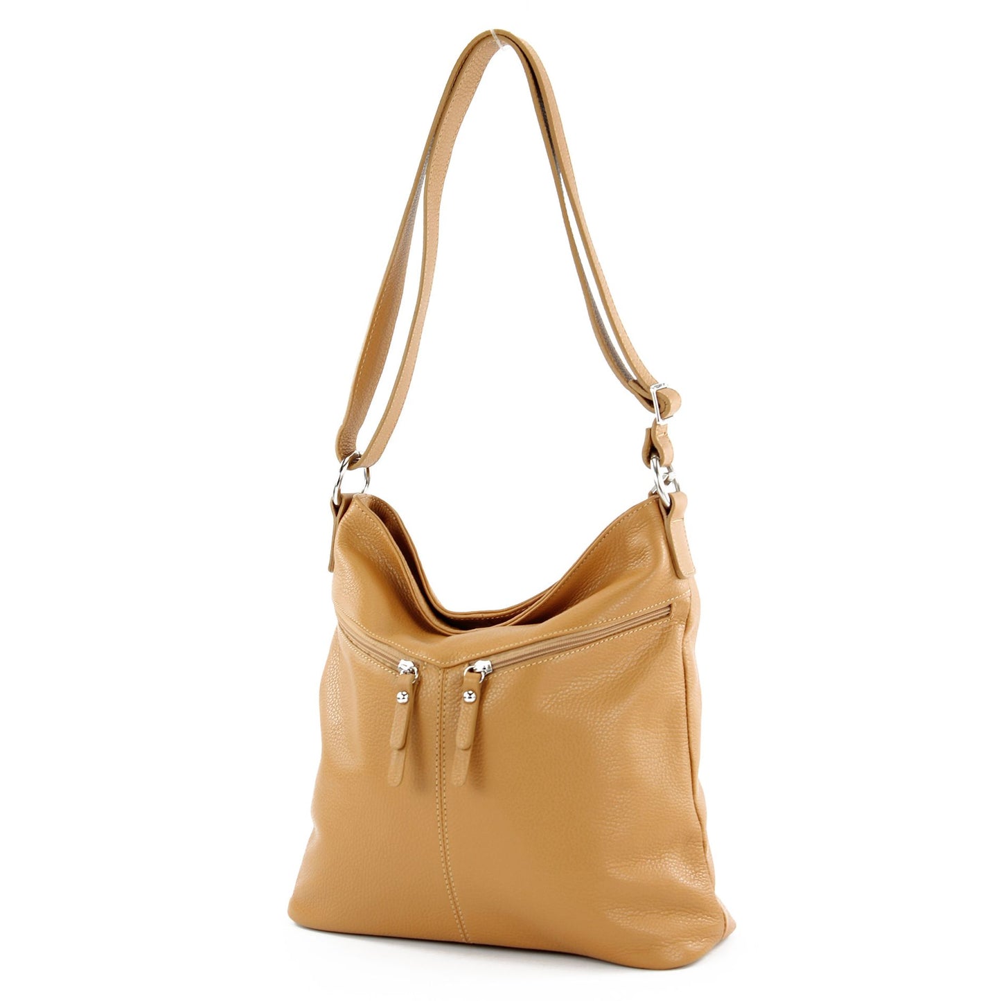modamoda de T196 Damen Leder Schultertasche Umhängetasche handmade in Italy
