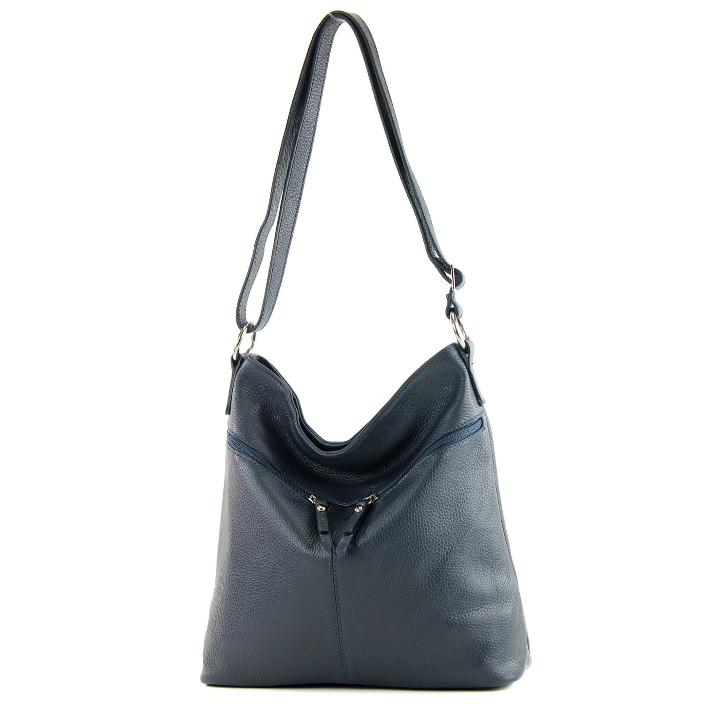 modamoda de T196 Damen Leder Schultertasche Umhängetasche handmade in Italy