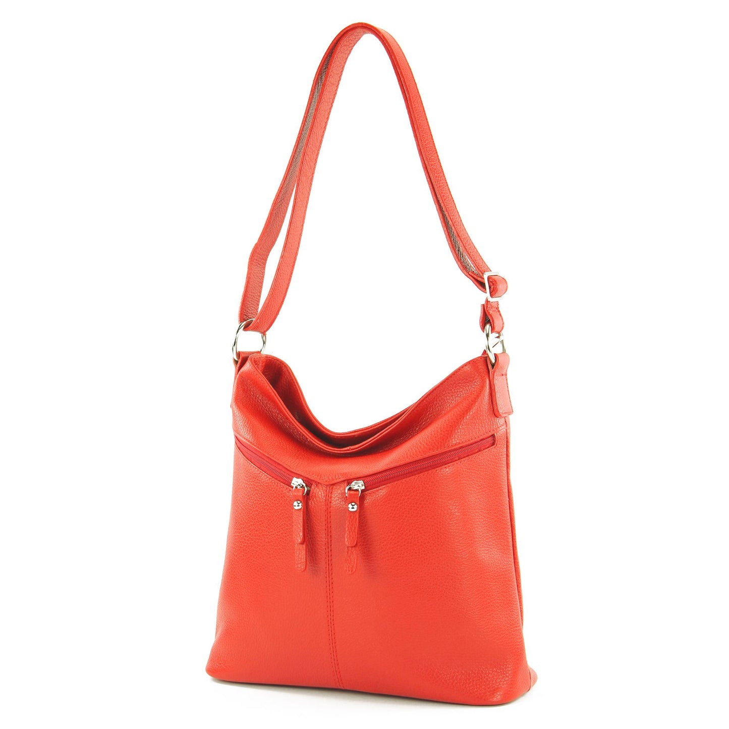 modamoda de T196 Damen Leder Schultertasche Umhängetasche handmade in Italy