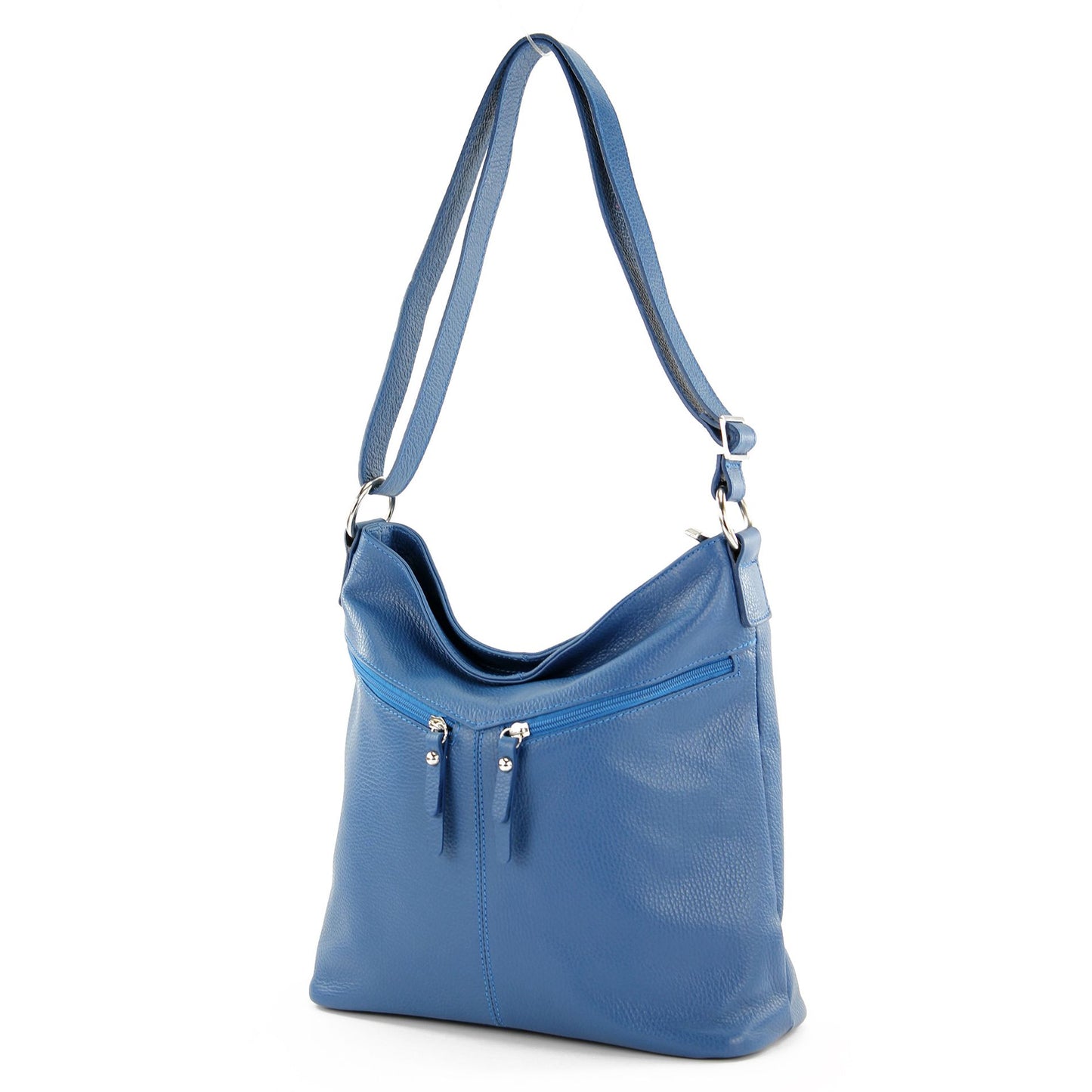 modamoda de T196 Damen Leder Schultertasche Umhängetasche handmade in Italy