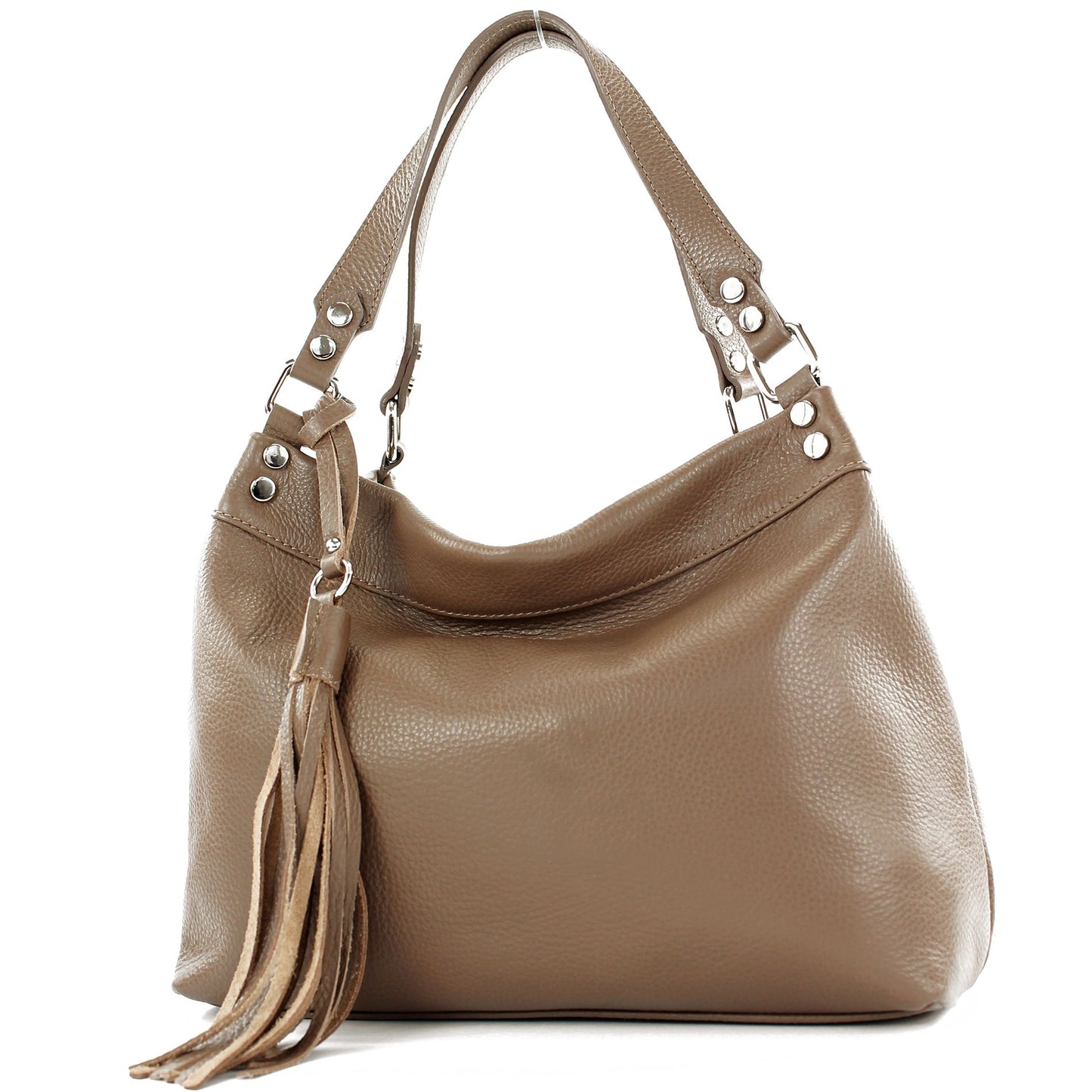 modamoda de T201 Damen Leder Schultertasche Handtasche handmade in Italy