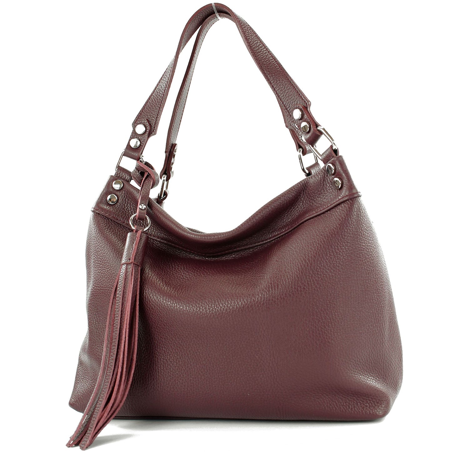 modamoda de T201 Damen Leder Schultertasche Handtasche handmade in Italy