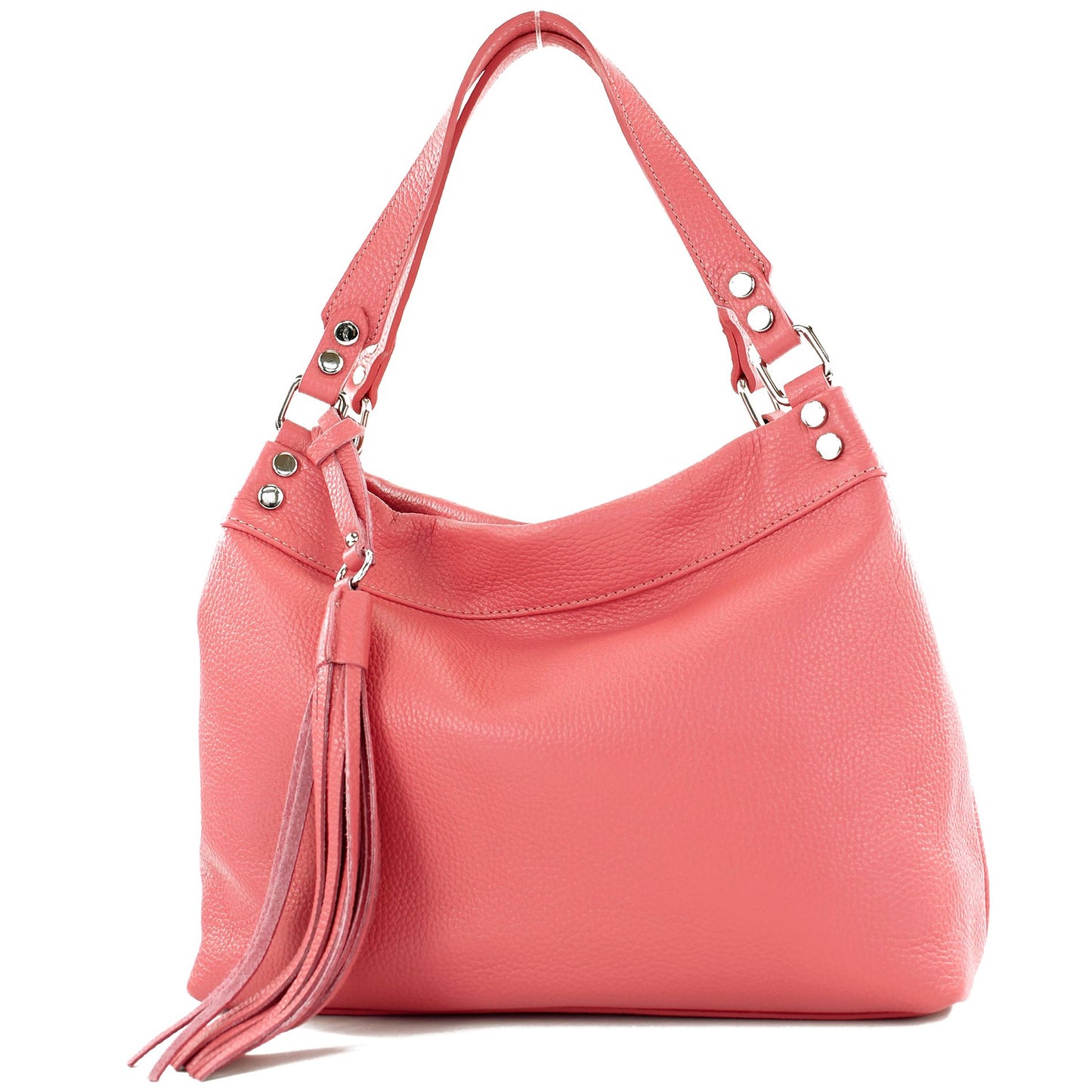 modamoda de T201 Damen Leder Schultertasche Handtasche handmade in Italy