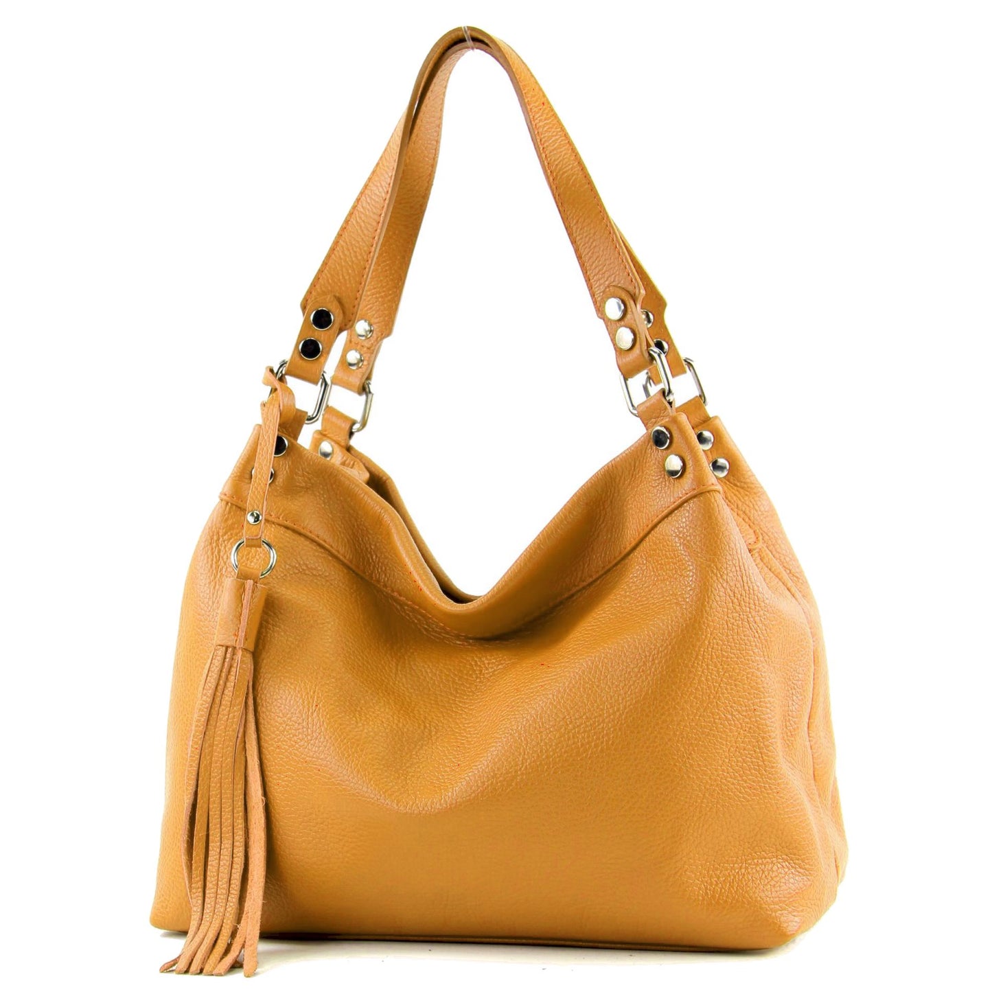 modamoda de T201 Damen Leder Schultertasche Handtasche handmade in Italy