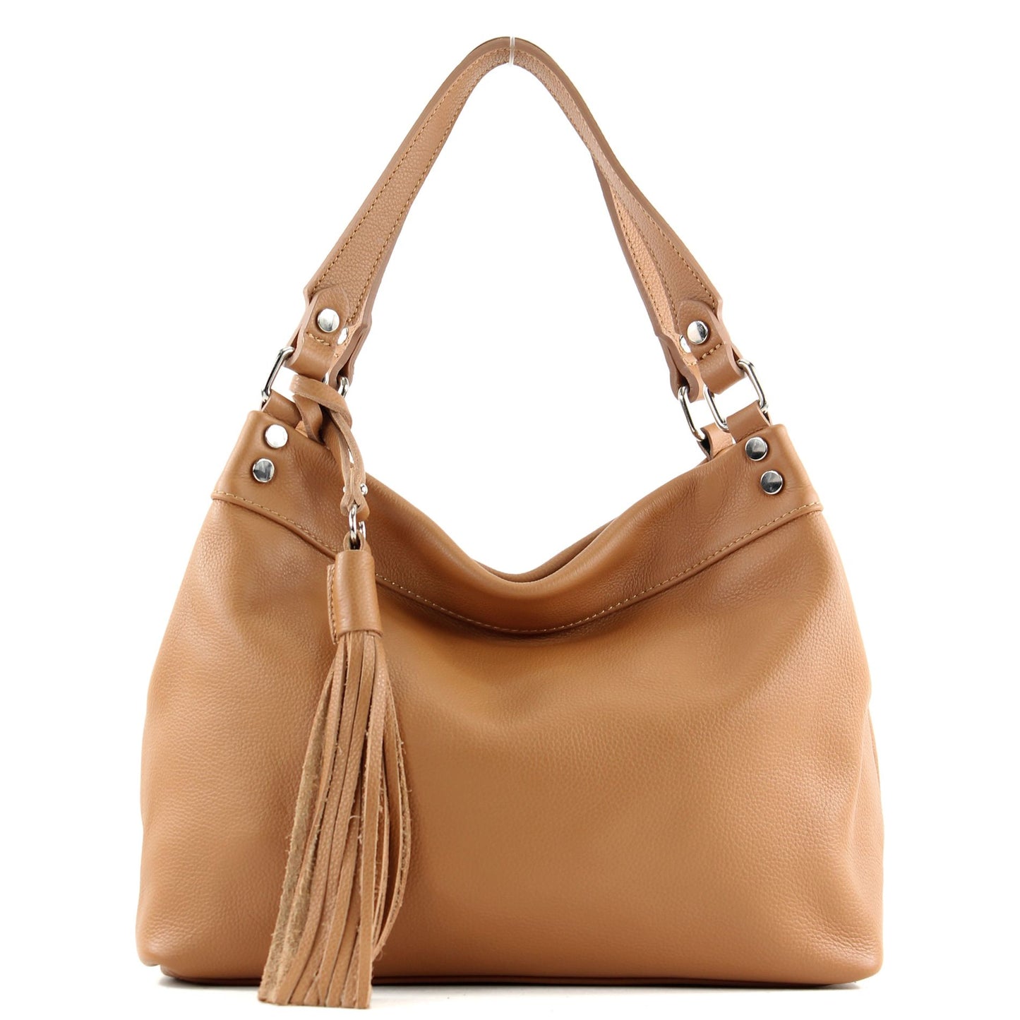 modamoda de T201 Damen Leder Schultertasche Handtasche handmade in Italy