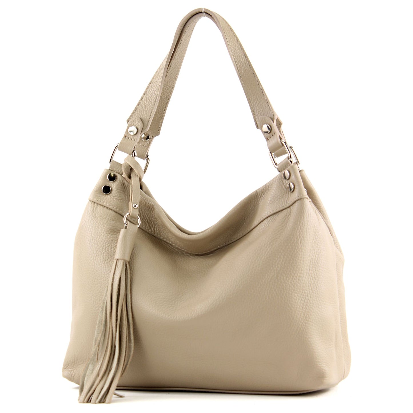 modamoda de T201 Damen Leder Schultertasche Handtasche handmade in Italy