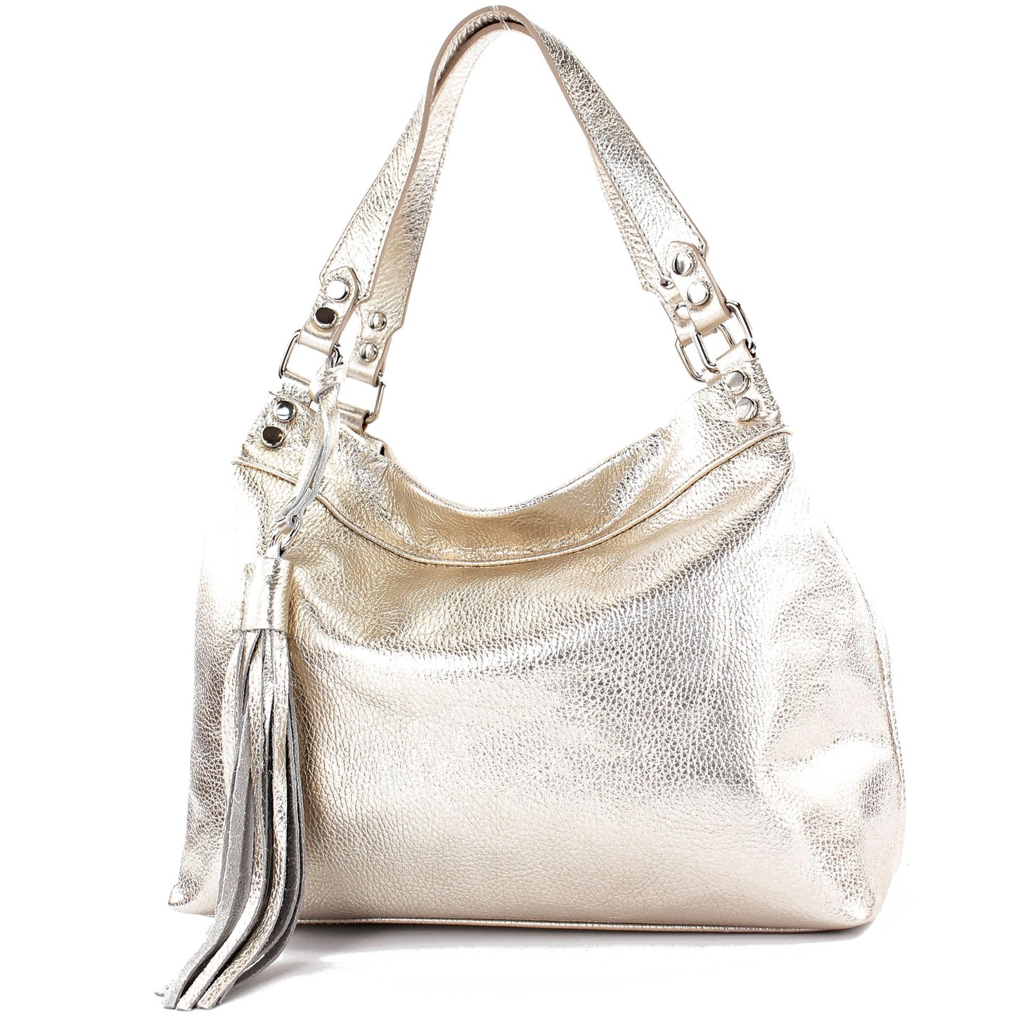 modamoda de T201 Damen Leder Schultertasche Handtasche handmade in Italy