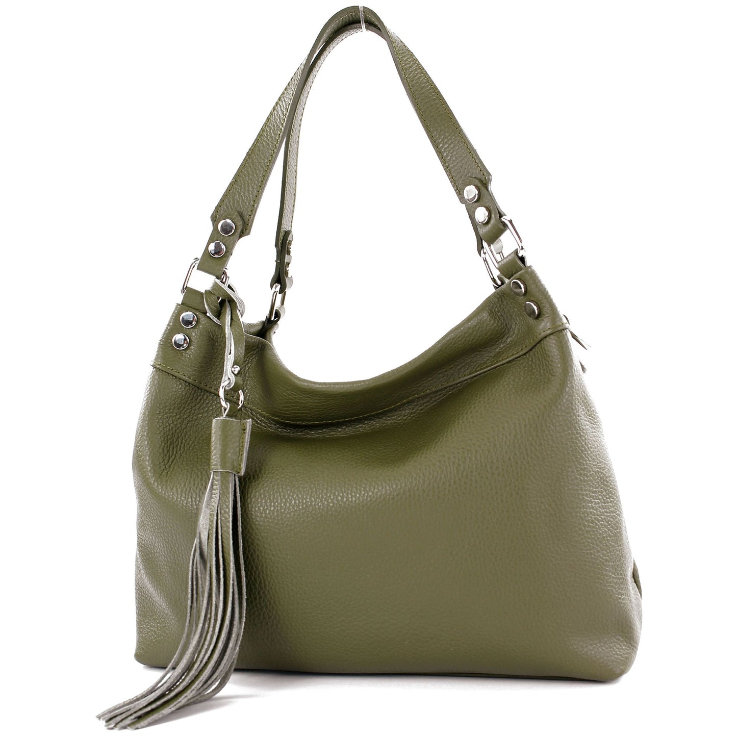 modamoda de T201 Damen Leder Schultertasche Handtasche handmade in Italy