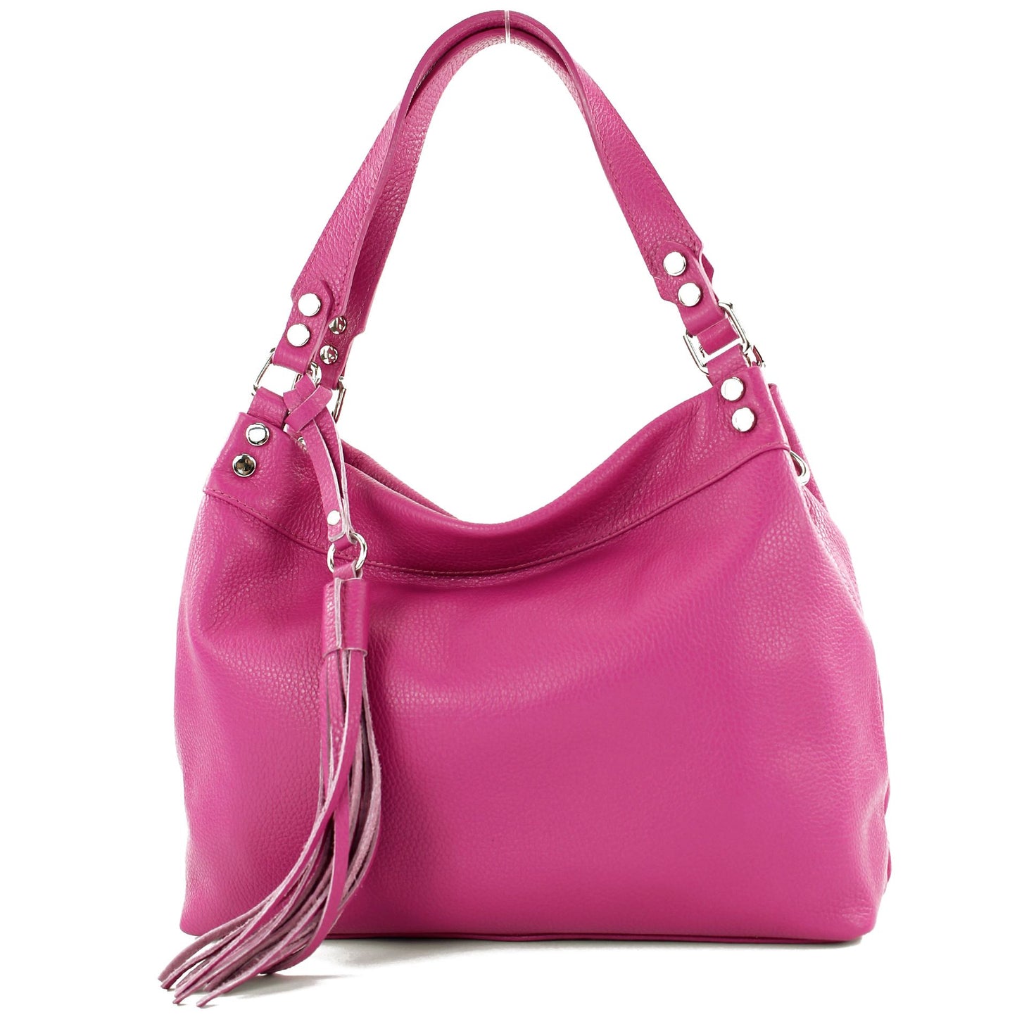 modamoda de T201 Damen Leder Schultertasche Handtasche handmade in Italy