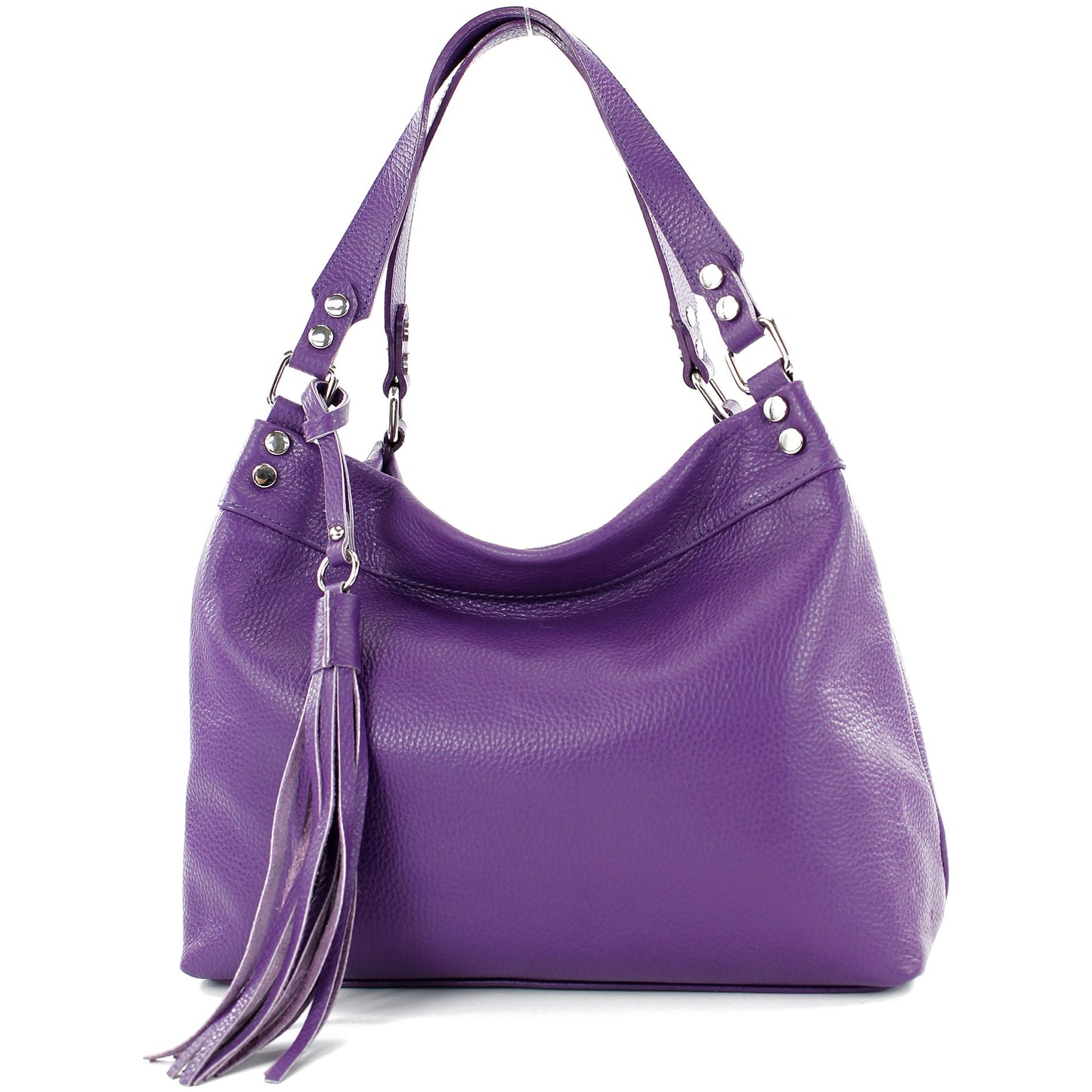 modamoda de T201 Damen Leder Schultertasche Handtasche handmade in Italy