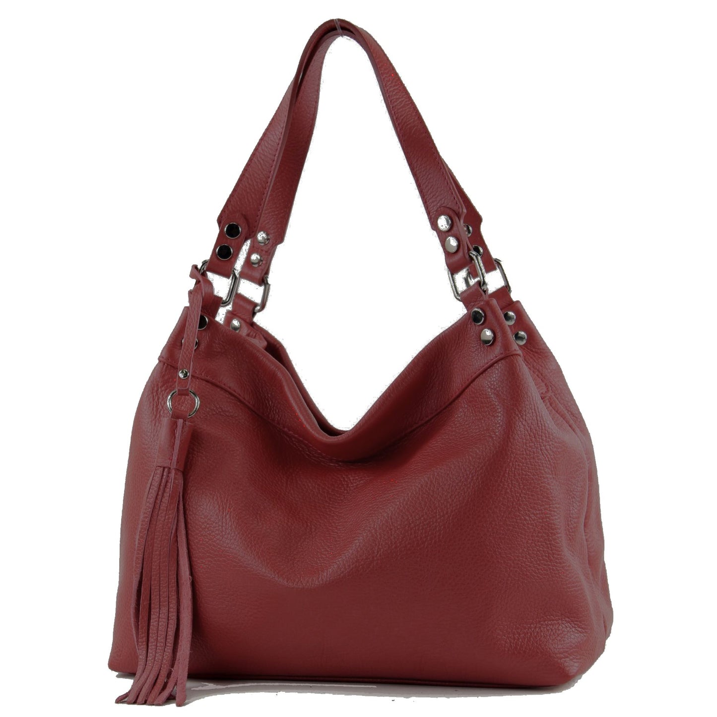 modamoda de T201 Damen Leder Schultertasche Handtasche handmade in Italy