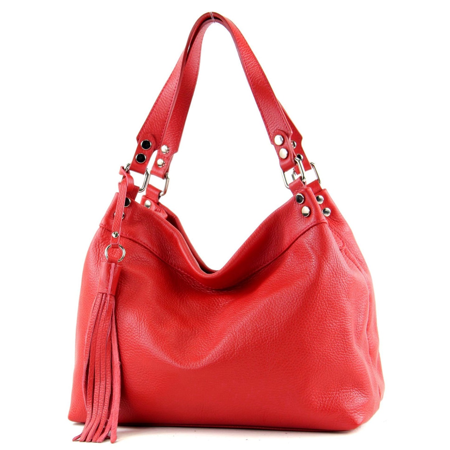 modamoda de T201 Damen Leder Schultertasche Handtasche handmade in Italy