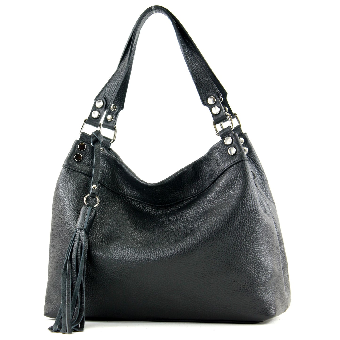 modamoda de T201 Damen Leder Schultertasche Handtasche handmade in Italy