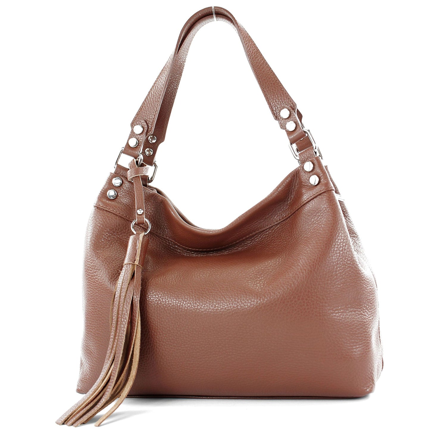 modamoda de T201 Damen Leder Schultertasche Handtasche handmade in Italy