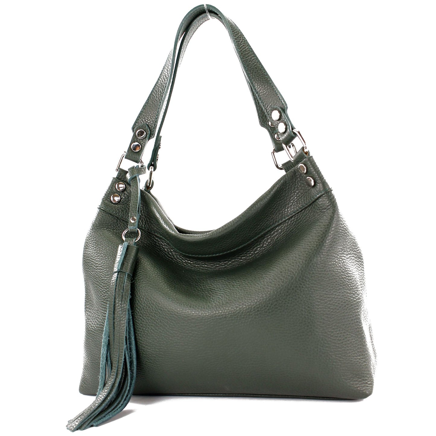 modamoda de T201 Damen Leder Schultertasche Handtasche handmade in Italy