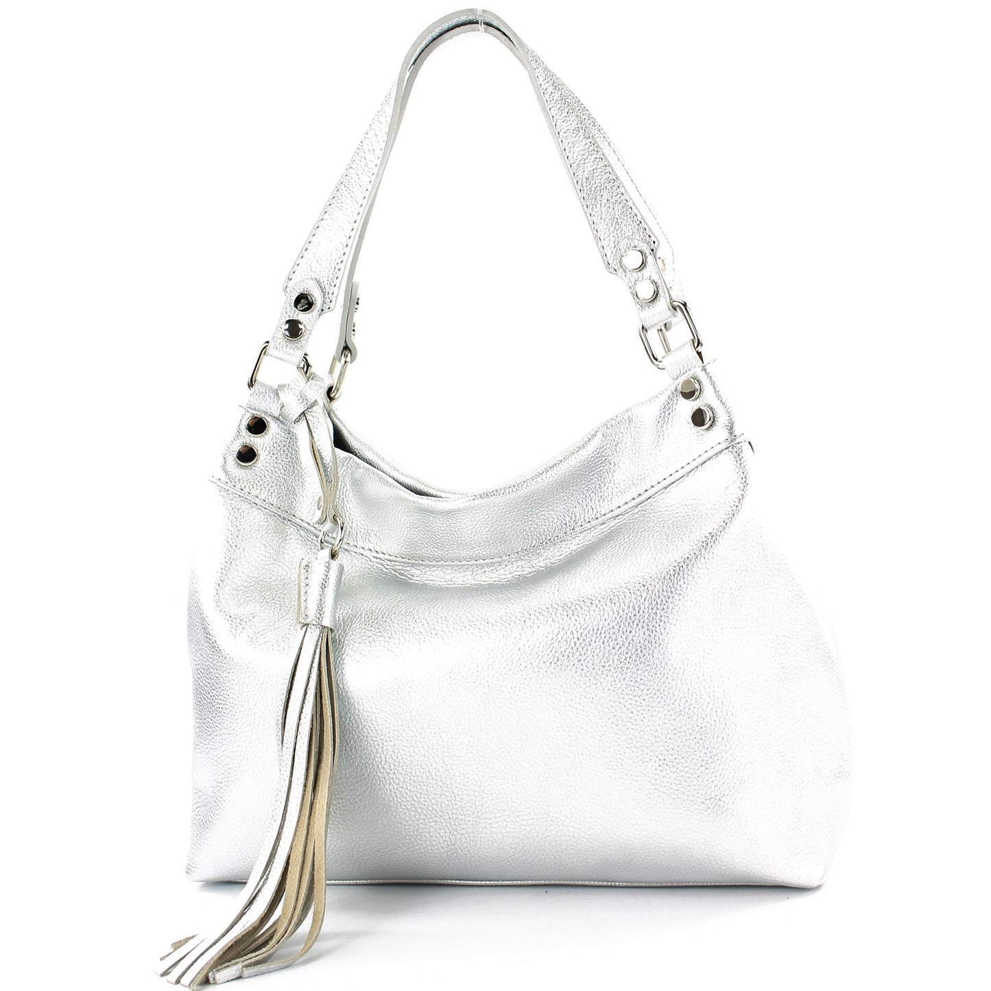 modamoda de T201 Damen Leder Schultertasche Handtasche handmade in Italy