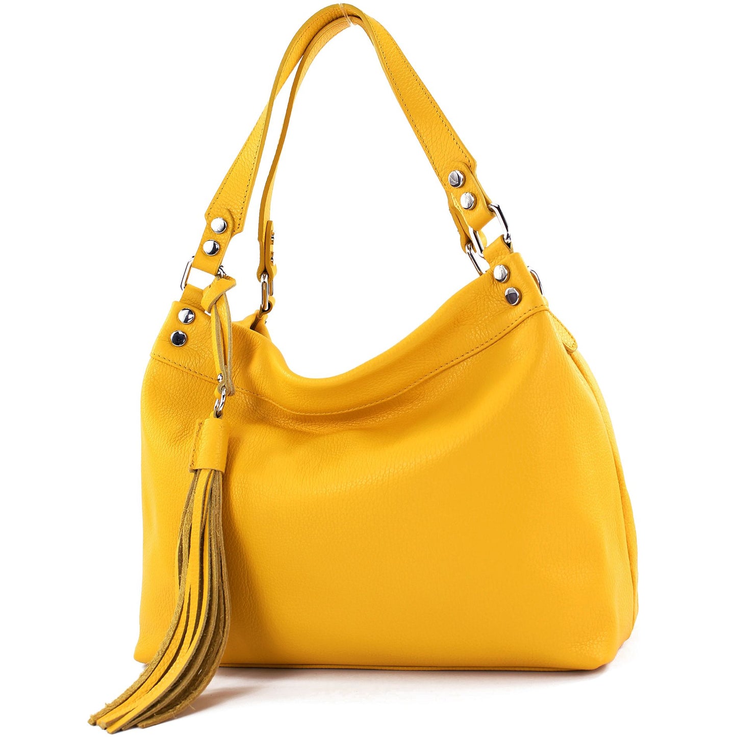modamoda de T201 Damen Leder Schultertasche Handtasche handmade in Italy