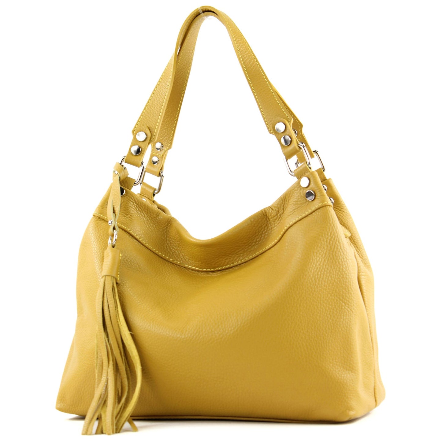 modamoda de T201 Damen Leder Schultertasche Handtasche handmade in Italy