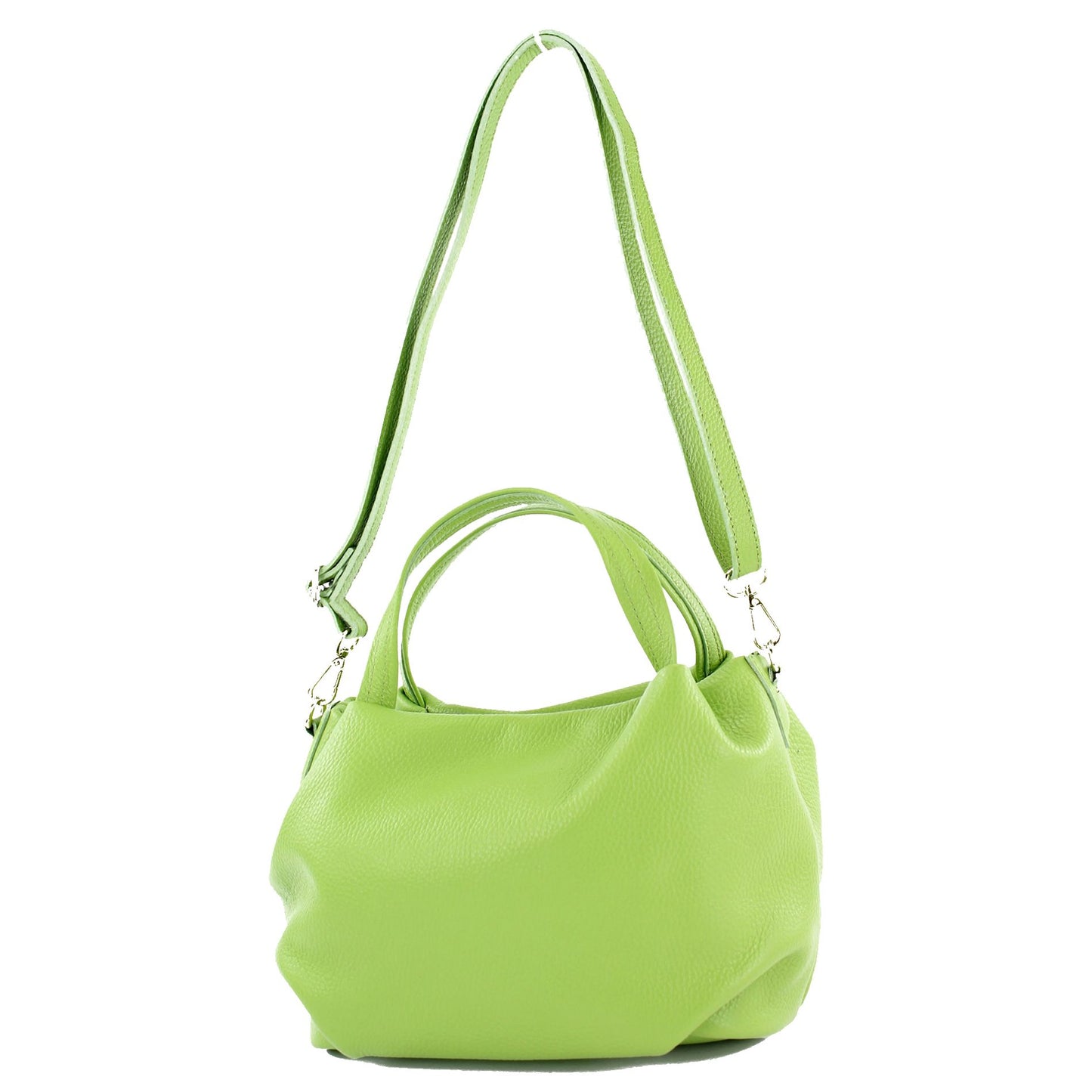 modamoda de T218 Damen Leder Henkeltasche Tragetasche Schultertasche handmade in Italy
