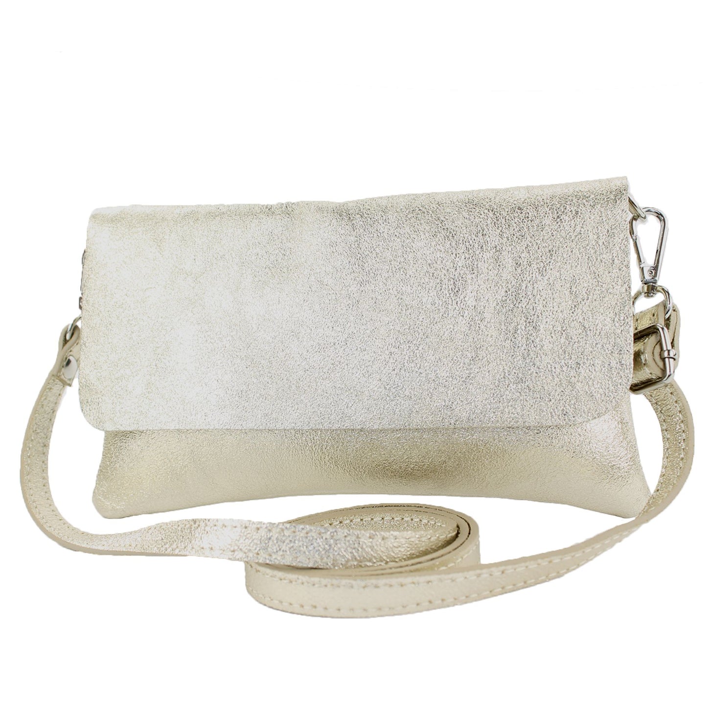 modamoda de T226 Damen Leder Clutch Umhängetasche Abendtasche Small handmade in Italy