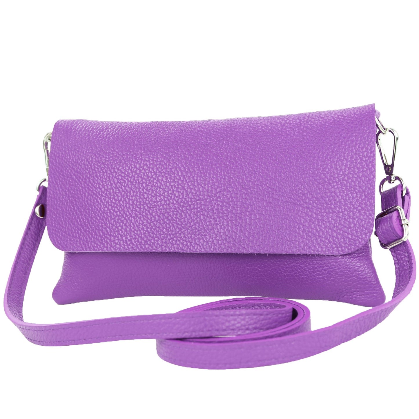 modamoda de T226 Damen Leder Clutch Umhängetasche Abendtasche Small handmade in Italy
