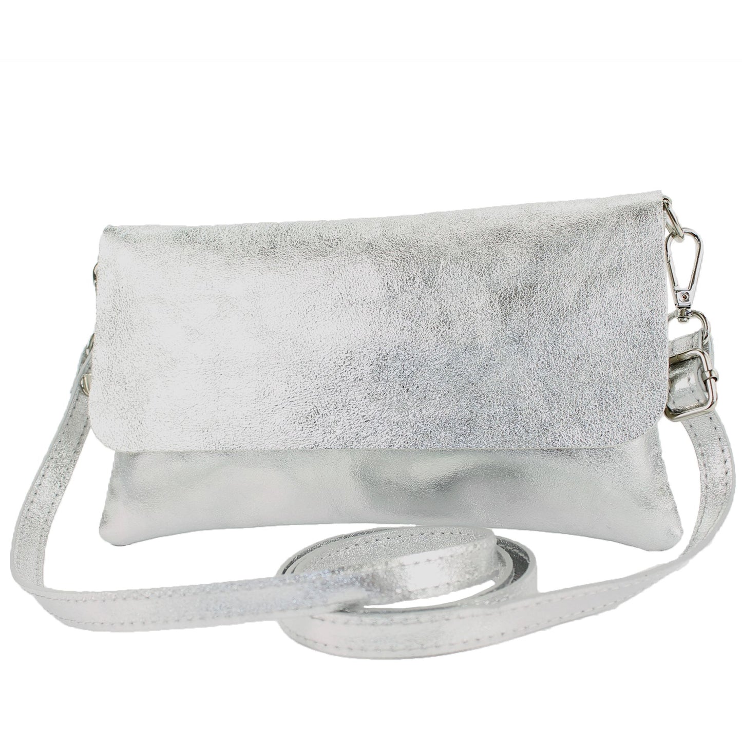 modamoda de T226 Damen Leder Clutch Umhängetasche Abendtasche Small handmade in Italy