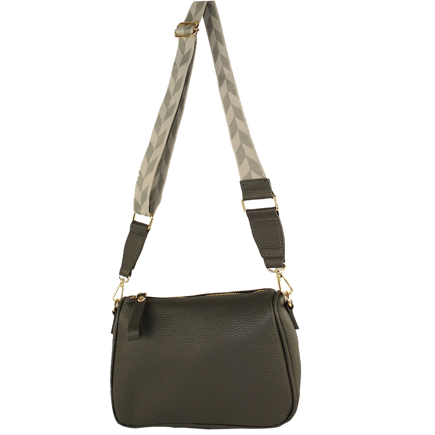 modamoda de T230 Damen Leder Umhängetasche Schultertasche handmade in Italy